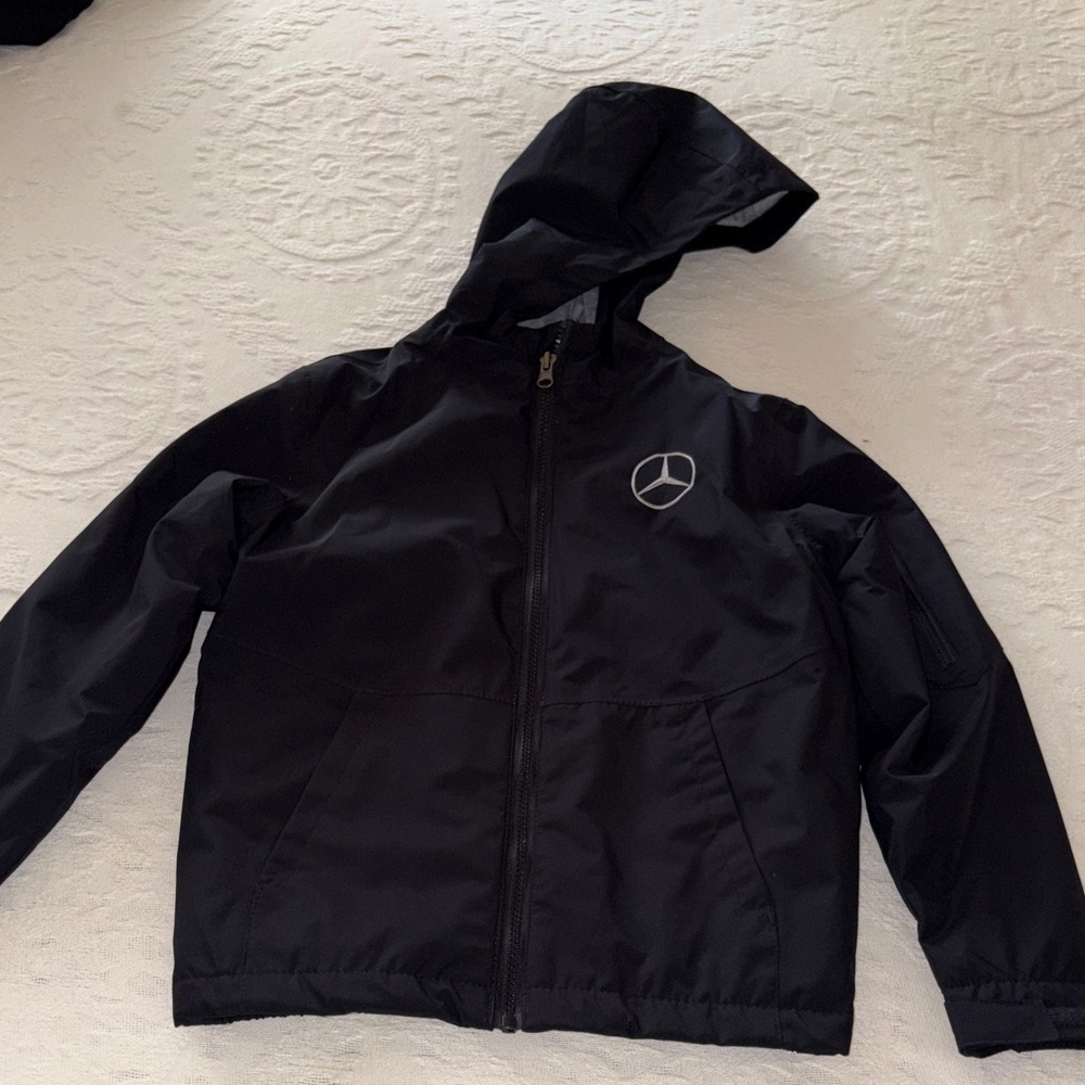 Sport-Tek Black Embroidered Mercedes Logo Hooded Youth S Unisex Jacket